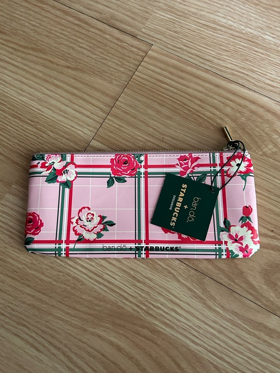 Starbucks Handbags - NWT ban.do + Starbucks Floral Mini Pouch